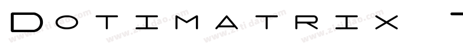 Dotimatrix 7字体转换